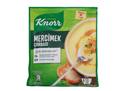 Turkse linzen soep van Knorr (Mercimek)