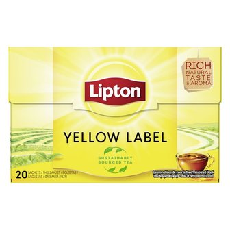 Lipton Zwarte Thee Yello Label