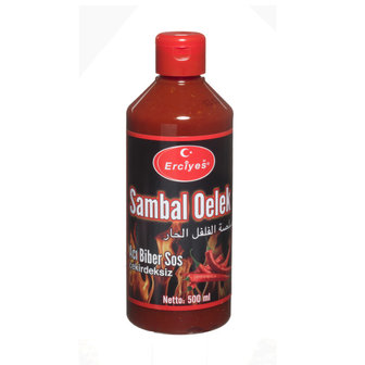 Turkse Sambal Oelek Zonder Pit Hete Peper (Erciyes-500ml)