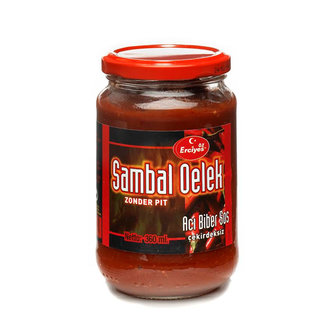 Turkse sambal oelek zonder pit hete peper (Erciyes-360ml)