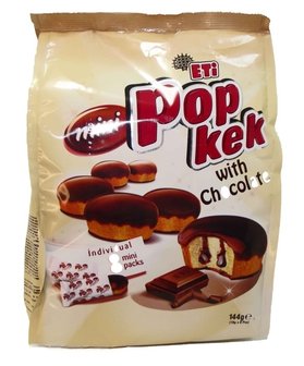 Turkse popcake met choco (Eti popcake -8 stuks)